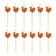 thumbnail image 1 of 12 piezas de acción de gracias Cupcake Picks Cake Toppers Cupcake Decors Turquía, 1 of 5