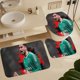 thumbnail image 5 of Gianluigi Donnarumma Juego de 3 alfombras de baño de coral fleece: tapete de baño + alfombra de inodoro en forma de U + funda de tapa de inodoro en forma de O, 5 of 6