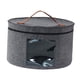 thumbnail image 3 of Caja Para Sombreros, Caja Organizadora Redonda De Fieltro Portátil Para Armario, Ropa, Almacenamiento De Juguetes, Gris, 33x26cm, 3 of 5