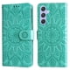 thumbnail image 3 of Funda tipo cartera FOXDOCK para Samsung Galaxy M54 5G , diseño girasol en relieve, cuero PU, cierre magnético, soporte y tarjetero, 3 of 5