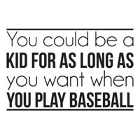Rienda Libre Graphics - Decomural Be A Kid Baseball Baseball Ws-43128