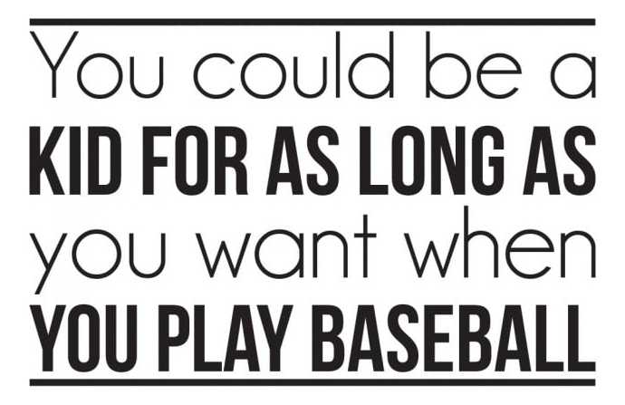 Rienda Libre Graphics - Decomural Be A Kid Baseball Baseball Ws-43128