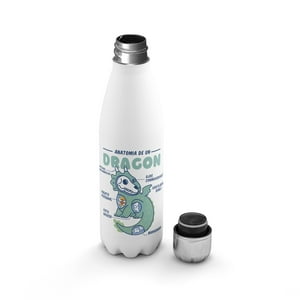 Creango - Botella Agua Termica Anatomia De Un Dragon De Acero Inoxidable