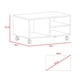 thumbnail image 3 of Mesa De Centro 43,4x50x80 Cm Caramelo Y Wengue, 3 of 3
