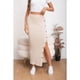 thumbnail image 2 of Falda Larga Acanalada Mujer Botones Elasticada 5061, 2 of 4