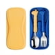 thumbnail image 3 of Make Mealtime Fun with our Cartoon Toddler Utensil Set - Stainless Steel Spoon and Fork Set with Travel Carrying Case for Safe Self-Feeding, 3 of 4