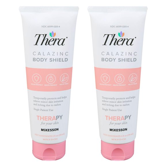 Crema protectora para la piel Thera Calazinc Body Shield, 118 ml, paquete de 2