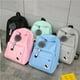 thumbnail image 2 of Korean Nylon Casual Women Backpack Canvas Book Bags Preppy Style School Back Bags for Teenage Girls Fur Ball Toy Bag, 2 of 3