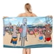 thumbnail image 1 of Sueños de Robots Toalla de playa de secado rápido con diseño temático, regalo para mujeres y niñas, ideal para cumpleaños, fans, amantes de la música, uso en la playa o al aire libre, 78 × 160 cm, 1 of 6