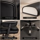 thumbnail image 4 of Silla Oficina Ejecutiva Ergonómica Reclinable Con Reposapiés Negro Cuero Sintético, 4 of 8
