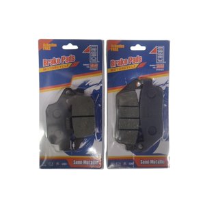 Genérico - Pastillas Freno Delanteras + Traseras Suzuki Vstrom 250 Sx