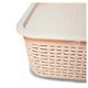 thumbnail image 2 of Caja Organizadora Canastilla Ratán 13 Lt. Rosa Claro, 2 of 3