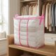 thumbnail image 2 of REGALWOVEN 1 Pcs Almacenamiento de Ropa, Bolsas de Almacenamiento, Bolsas de Mudanza con Ventana para Organizar Edredones, Organizadores de Armario con Asas Rosa 18.1*10.2*18.9in, 2 of 6