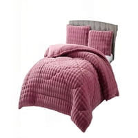 Genérico - Cobertor Piel De Conejo Imitacion 2 Plaza Color Rosado