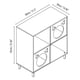 thumbnail image 3 of Mueble Pet 4 Cubos 80x39x85, 3 of 7
