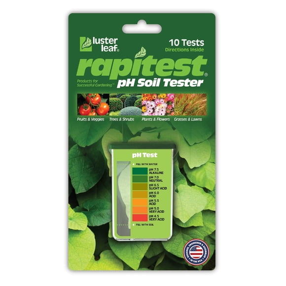 Kit de 10 Pruebas para Medidor de pH de Suelo Luster Leaf 1612 Rapitest
