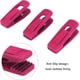 thumbnail image 3 of Paquete de 20 pinzas de terciopelo para perchas de pantalones color marfil, pinzas resistentes con dedos flocados, perfectas para usar con perchas de terciopelo de línea delgada., 3 of 5