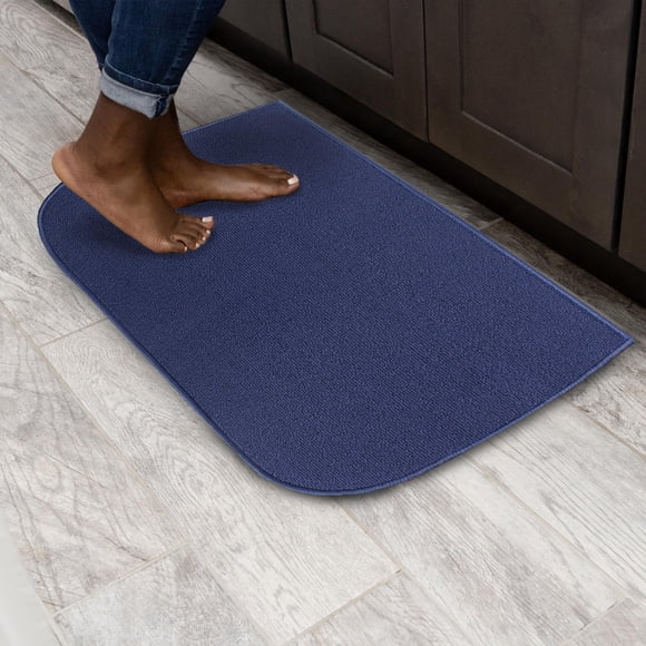 Alfombra Accent Ritz, lavable, resistente a las manchas, 50,8 x 91,44 cm, color azul