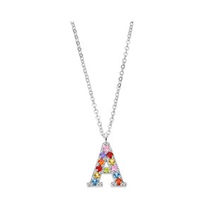 Collar Lp3426-1/A Lotus Silver Mujer Letters