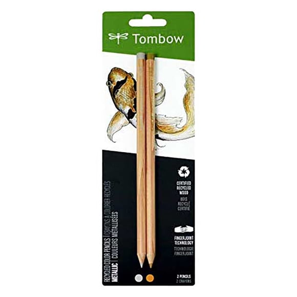 Set Lápices Color Recycled Tombow 2 Colores Metalicos