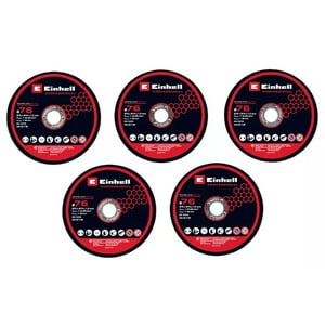 Pack 5 Discos De Corte Para Metal 76Mm Einhell