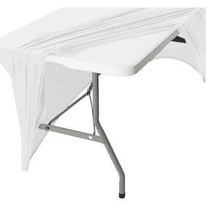 Genérico - Funda Mantel Spandex 180X75X75 Evento Blanco Liso