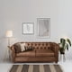 thumbnail image 1 of Sofa Florencia 2 Cuerpos Cuero Colorado Caramelo, 1 of 5