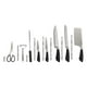 thumbnail image 3 of Taco Cuchillos Acero Con Tijera y Pelador Infini Set 8 Pcs negro, 3 of 7