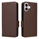 thumbnail image 4 of Funda Cartera para iPhone 16 Tapa Flip con Ranuras y Soporte Marrón, 4 of 5