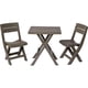 thumbnail image 2 of Set Juego Terraza Plegable Plastico Mesa + 2 Sillas Cafe, 2 of 6