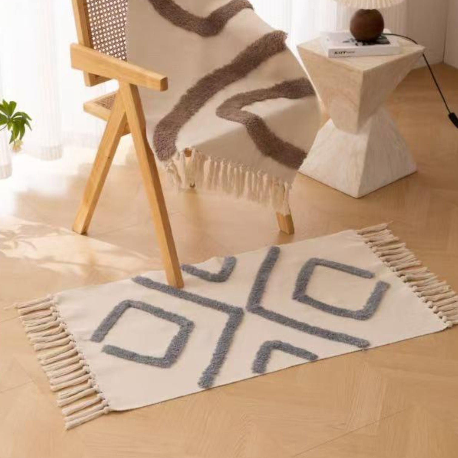 Top Lucky - Bajada De Cama Bordada Kilim De Estilo Etnico 60x90cm Md72