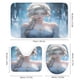 thumbnail image 3 of Frozen chica Elsa princesa-theme 4-Piece Shower Curtain Set with Rugs, Waterproof Bathroom Decor Set Includes Bath Mat, U-Shaped Rug, Toilet Lid Cover and Curtain with Hooks, 3 of 6