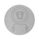 thumbnail image 1 of Estera De Ejercicio De Fitness Estera Redonda Para Interiores Y Exteriores Estera Acolchada De Entrenamiento Antideslizante Gris, 1 of 5