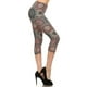 thumbnail image 1 of Leggings Capri Recortados con Estampado Multicolor, Estilo Ajustado y Cintura Alta con Banda Multicolor, 1 of 5