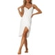 thumbnail image 1 of INSPIRE CHIC Vestido de Playa Envolvente para Mujer sin Mangas con Tirantes Finos Sarong Vestido Ligero de Baño Túnica para Vacaciones de Verano 3XL Blanco, 1 of 6