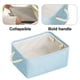thumbnail image 3 of Cesta de almacenaje contenedor plegable de lino de algodón, color gris, 3 of 5