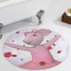 thumbnail image 5 of Angelina Ballerina Alfombra Redonda de Felpa Coral, Antideslizante, No Desprende Pelusas, Lavable y Duradera para Salón, Dormitorio y Habitación de Niños 60cm, 5 of 6