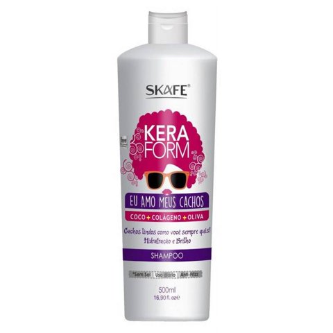 Skafe - Shampoo Keraform Eu Amo Meus Cachos 500 Ml
