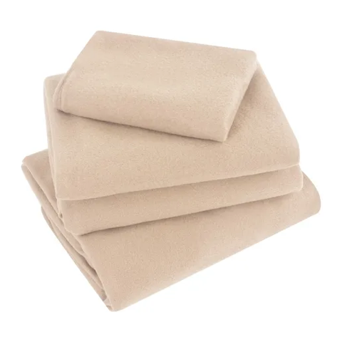 Genérico - Sabanas Polar Lisas Color Beige