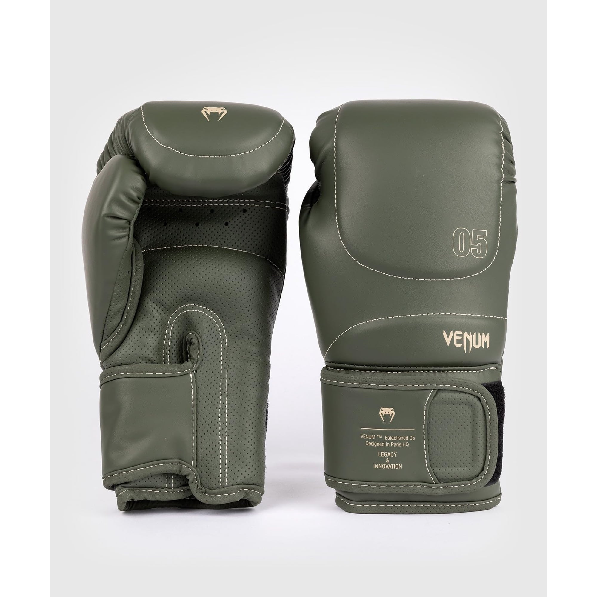 Venum - Guantes De Boxeo Impact Evo Military Green 283 Ml 10 Oz