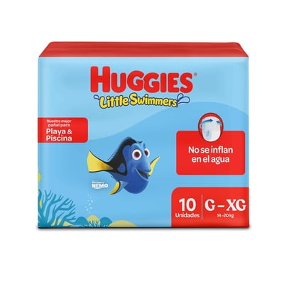 Pañales Little Swimmers Etapa 3-4/G-Xg 10 Unidades Huggies