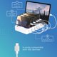 thumbnail image 3 of Dock de carga USB Hercules Tuff de 6 puertos, blanco, 3 of 9