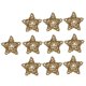 thumbnail image 2 of 10 Unids Mimbre Natural De Ratán Vine Bolas De Madera Adornos De Estrellas Decoración Del Partido 8 cm, 2 of 5