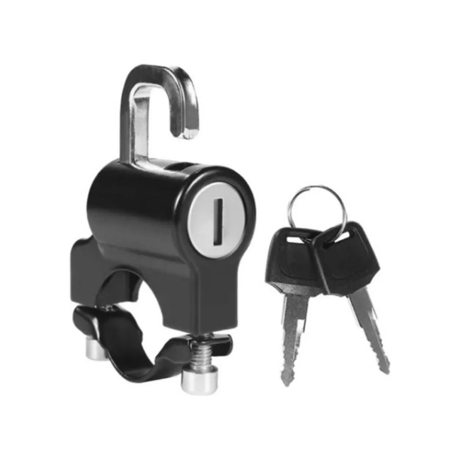 Genérico - Candado Para Casco De Moto Con Soporte A Manubrio
