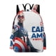 thumbnail image 1 of Capitán América 4-theme Backpack, Campus style schoolbag Bookbag with Adjustable Shoulder Straps And Large Zip Compartment, Unisex Travel Bags.42x30x15cm, 1 of 6