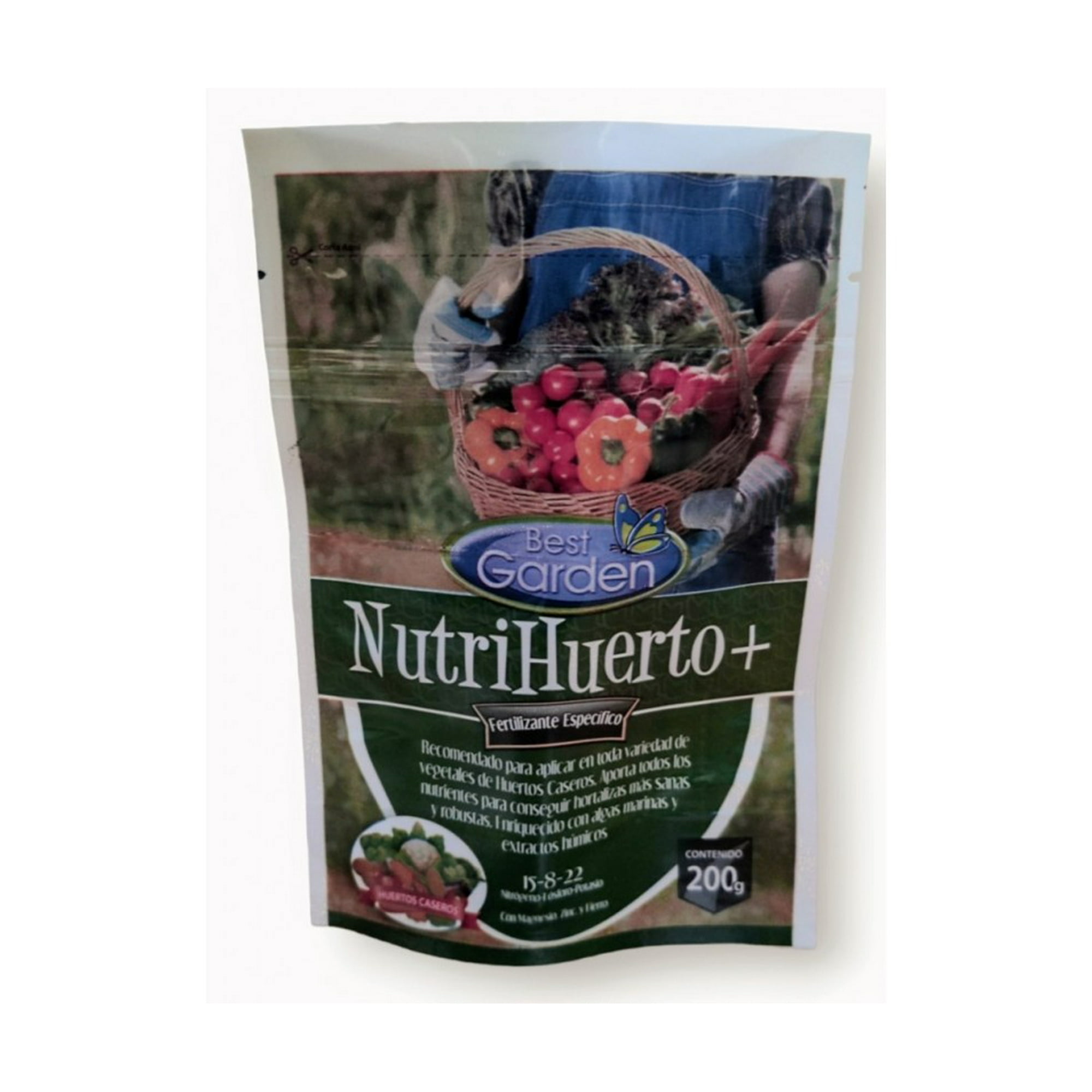 Best Garden - Fertilizante Soluble Nutrihuertos 200 G