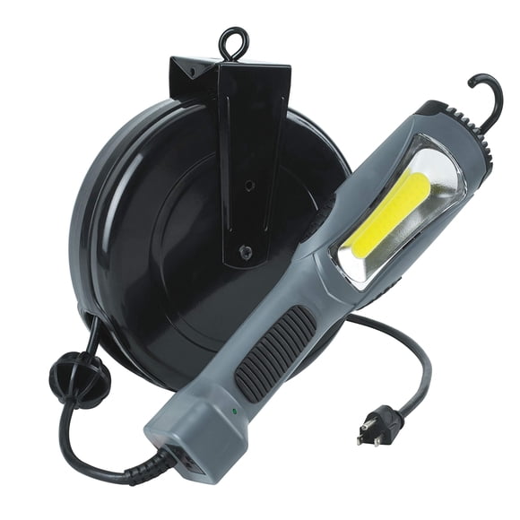 Carrete de cable Alert 9 m con luz LED de 1500 lúmenes