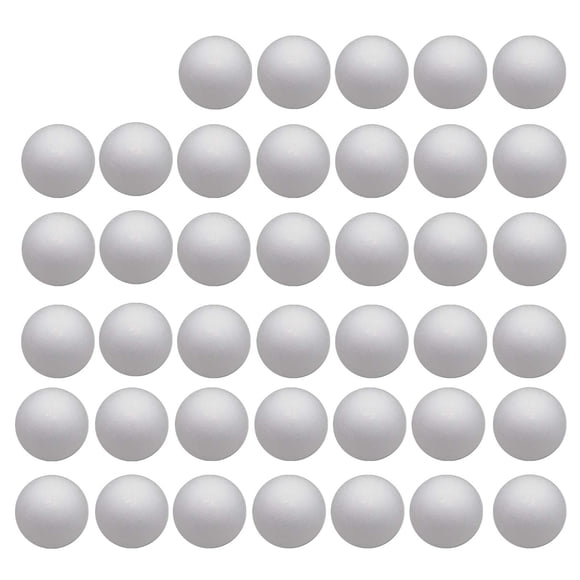 Bolas de espuma Crafjie 7 cm, paquete de 40 unidades blancas – Manualidades DIY