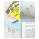thumbnail image 3 of Clips de papel QUJUFIND 20 mm corazón dorado - paquete de 100, 3 of 6