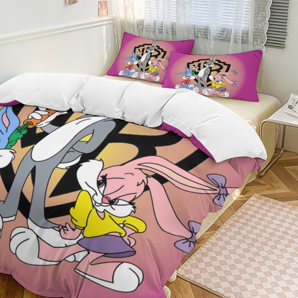 Looney Tunes Bugs Bunny 3-Piece Bedding Set Soft Warm And Comfortable Bed Set